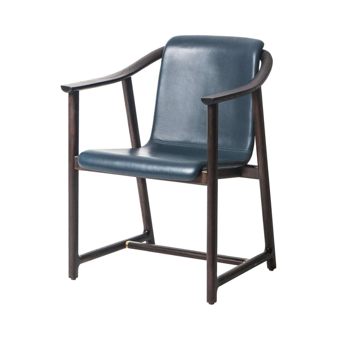 Mandarin Dining Chair: Dark Brown Oak
