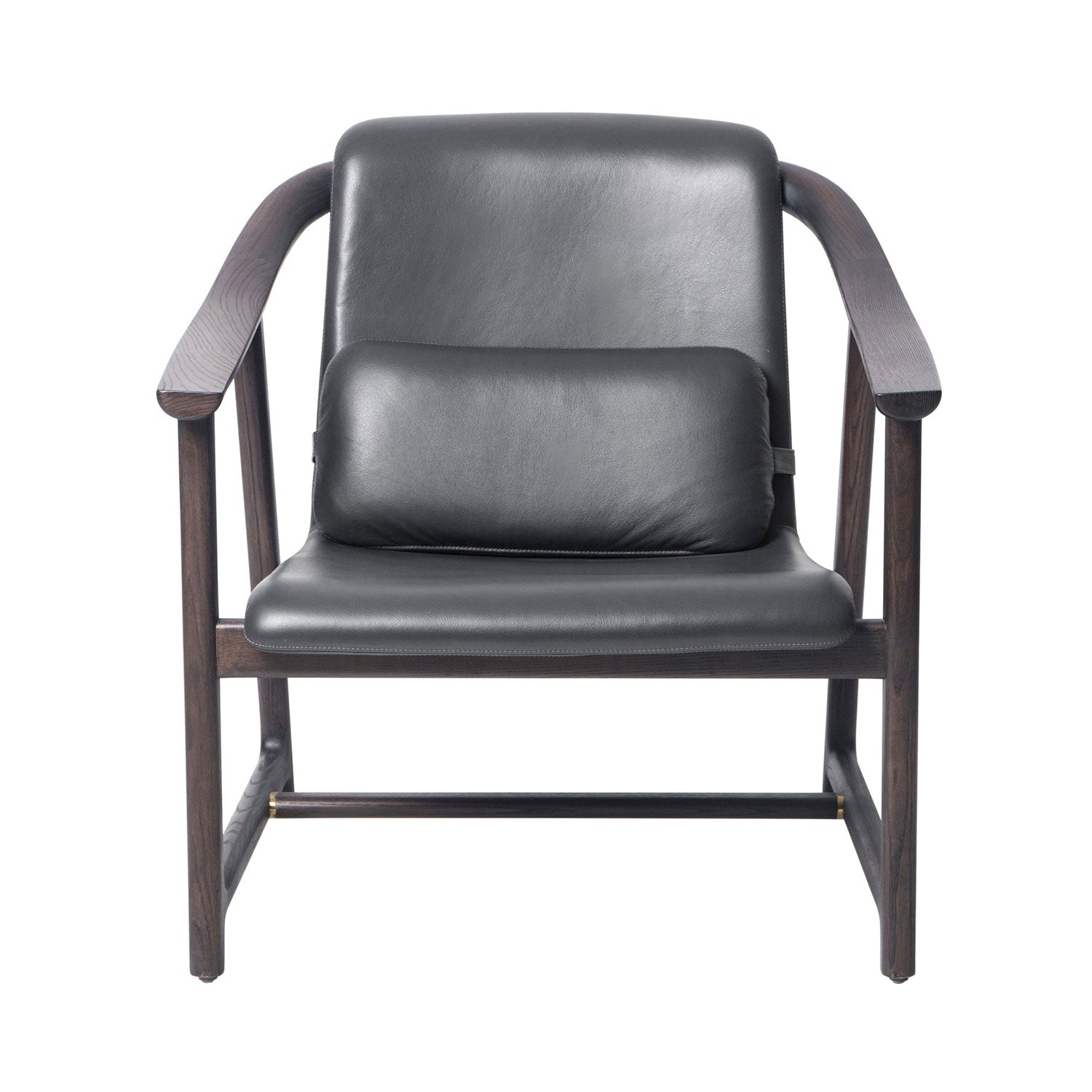 Mandarin Lounge Chair: Dark Brown Oak