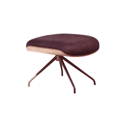 Lounger Footstool: Natural Ash + Pale Brown + Dream Leather