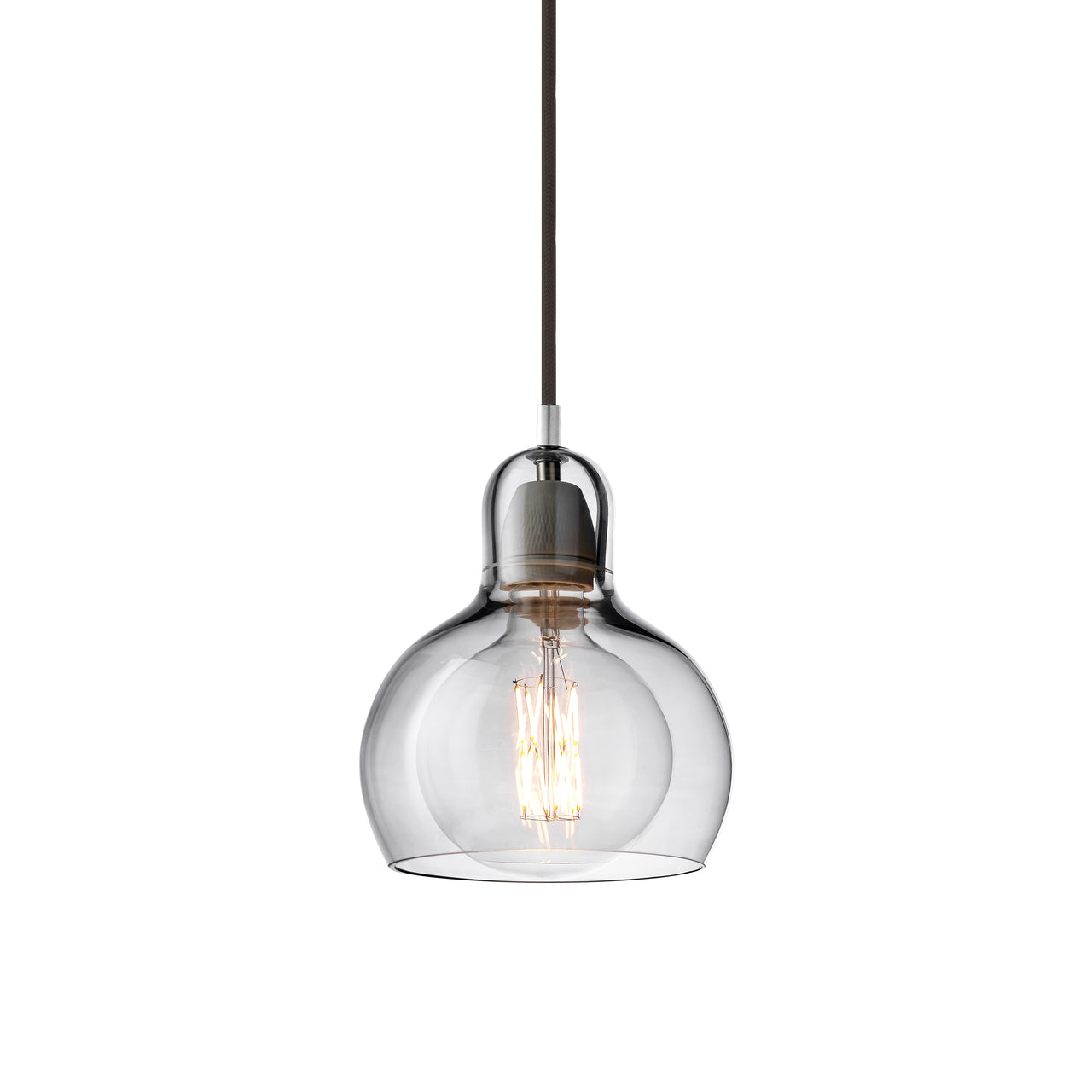 Mega Bulb Pendant Lamp SR2: Silver + Black