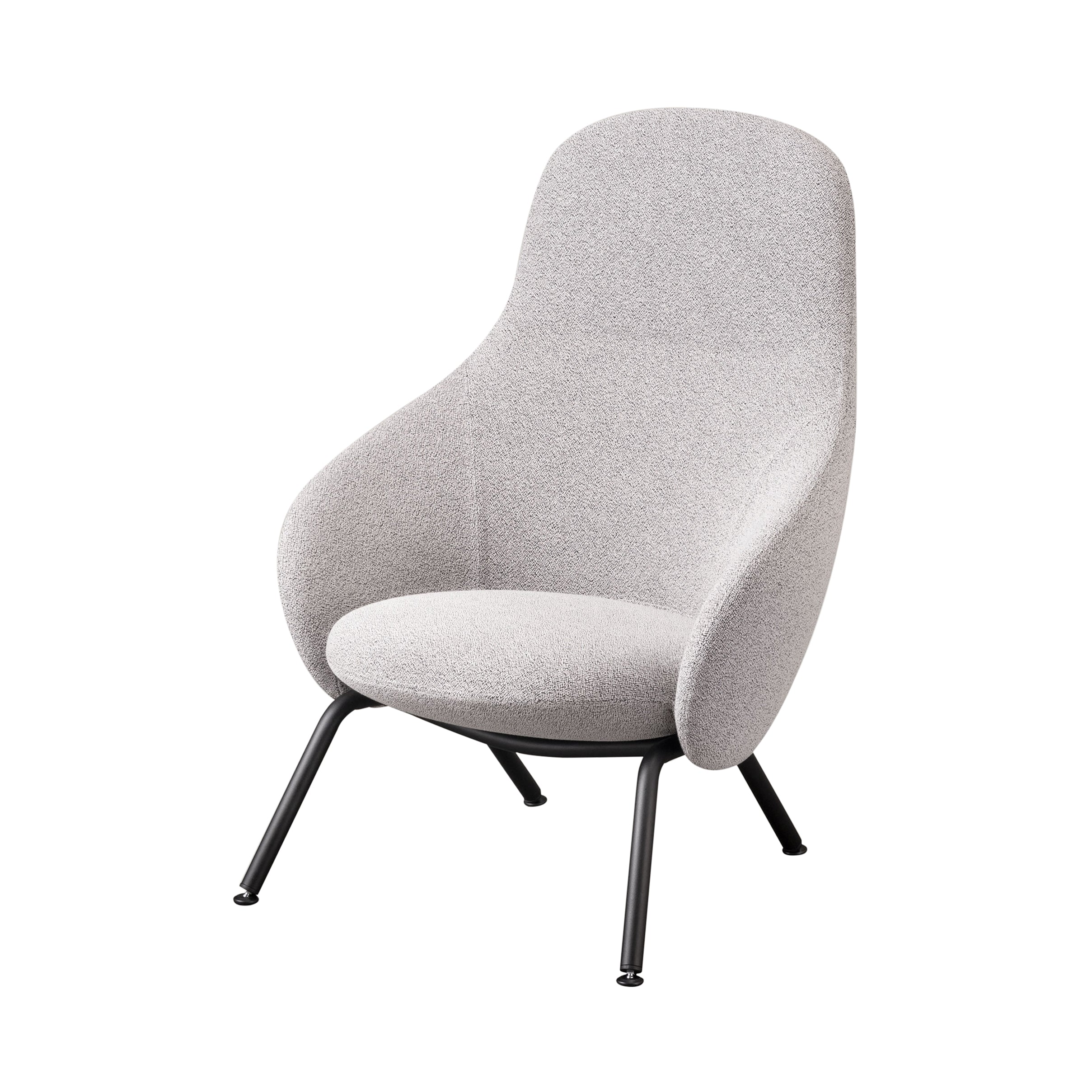 Nebula Lounge Tube Chair: Steel Base