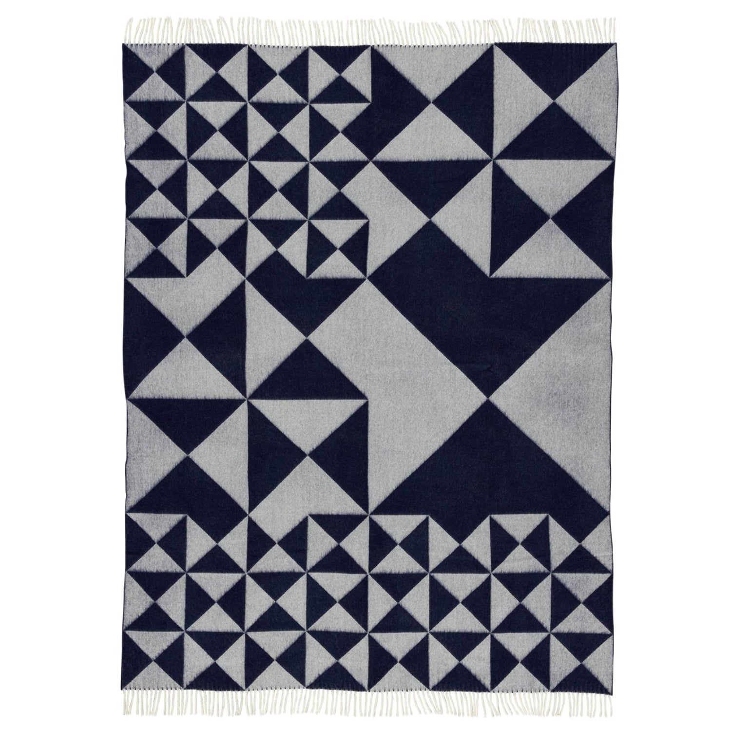 Mirror Throw Blanket: Blue
