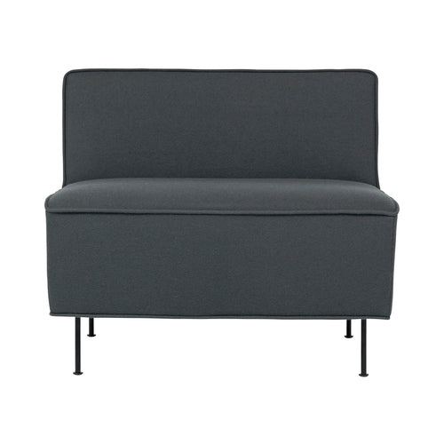 Modern Line Lounge Chair: Low + Black Semi Matt