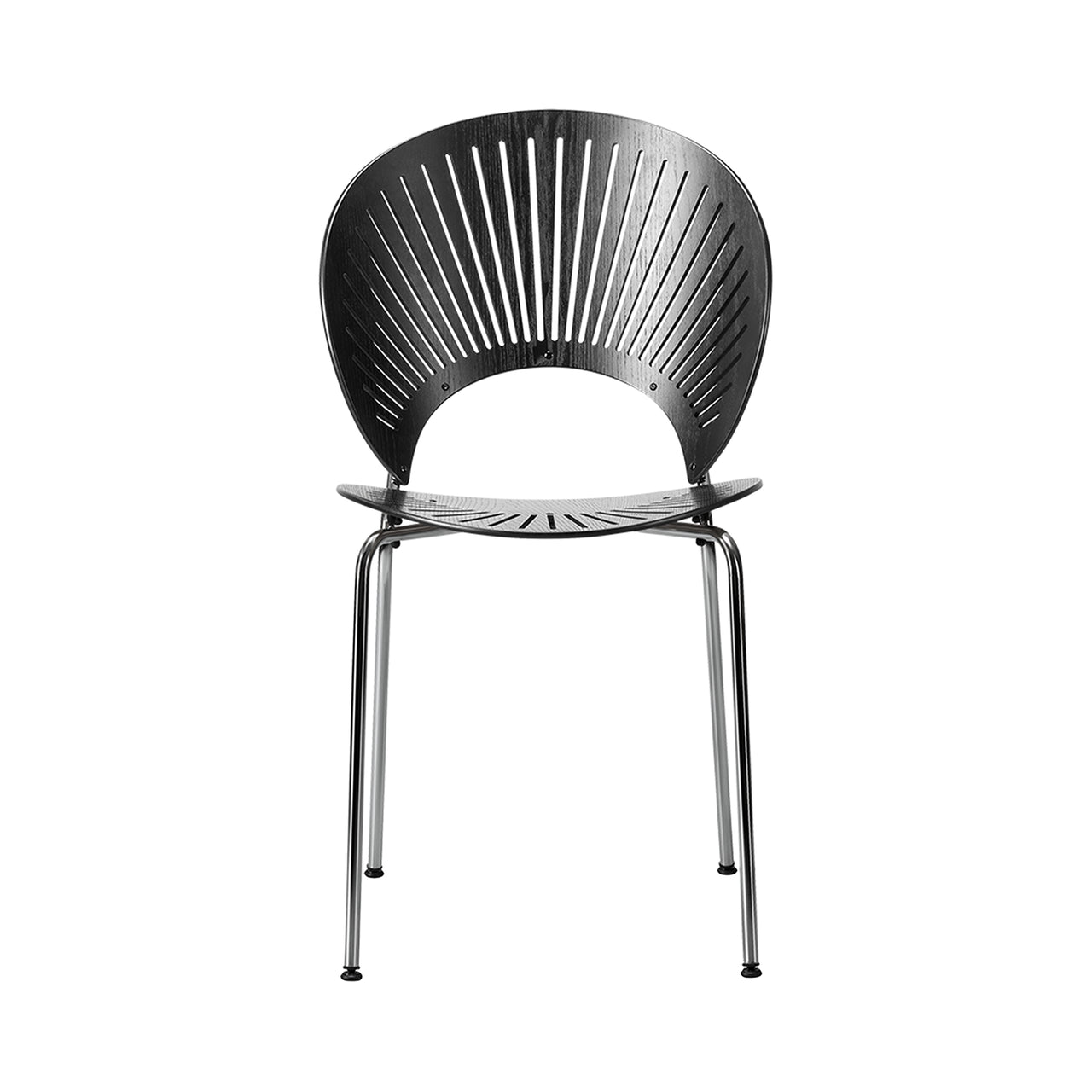 Trinidad Chair: Stacking + Black Ash + Chrome