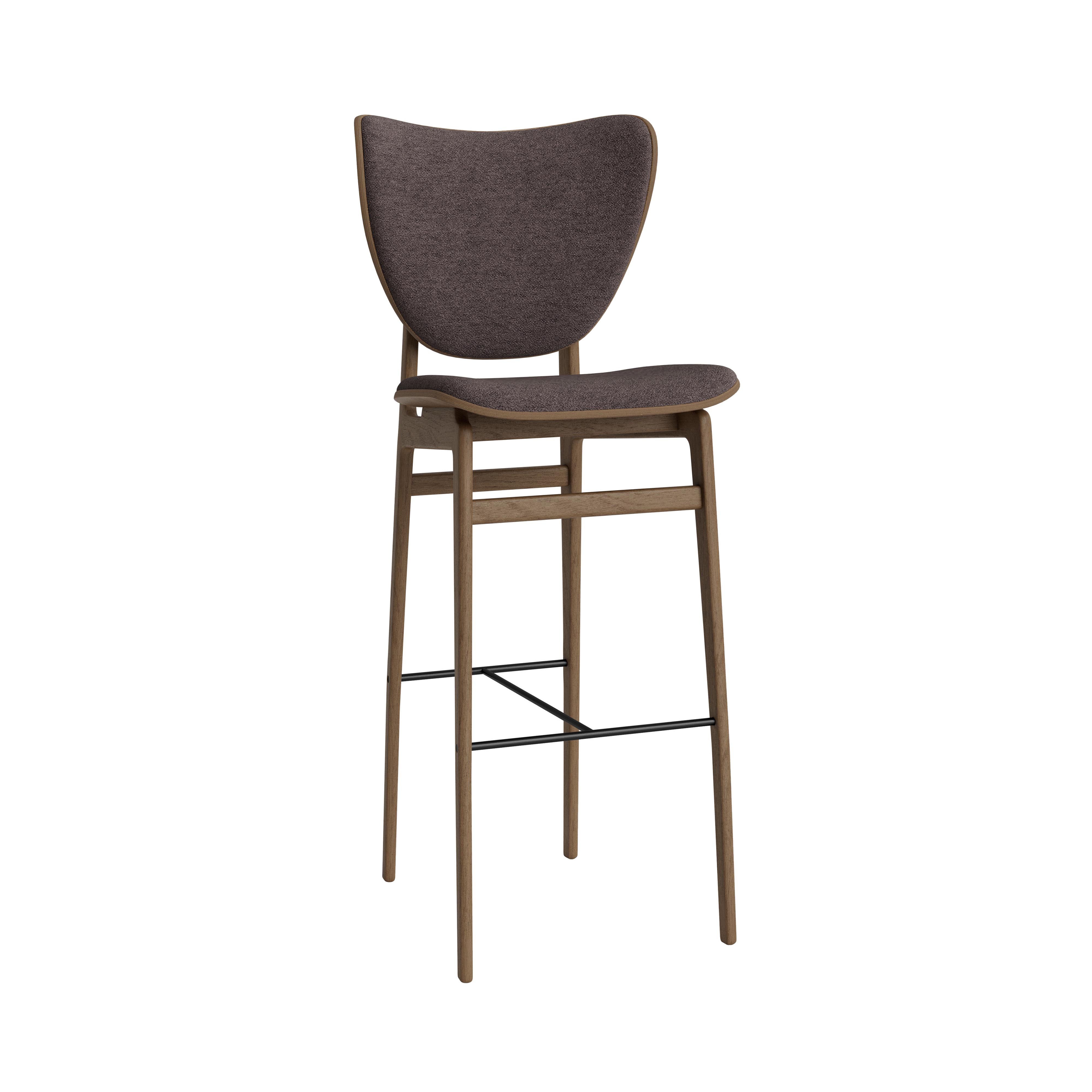 Elephant Bar + Counter Chair: Front Upholstered + Bar + Light Smoked Oak