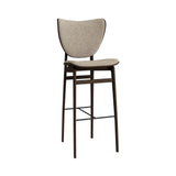 Elephant Bar + Counter Chair: Front Upholstered + Bar + Dark Smoked Oak
