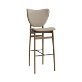 Elephant Bar + Counter Chair: Front Upholstered + Bar + Light Smoked Oak