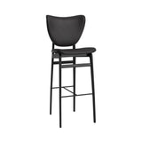 Elephant Bar + Counter Chair: Front Upholstered + Bar + Black Oak