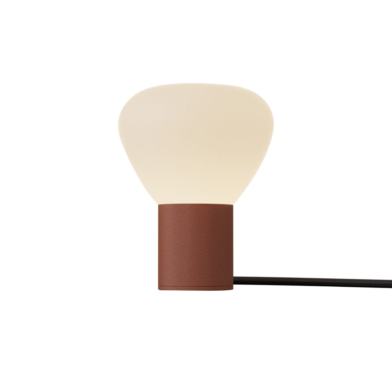 Parc 01 Table Lamp: Handswitch + Textured Terracotta + Black