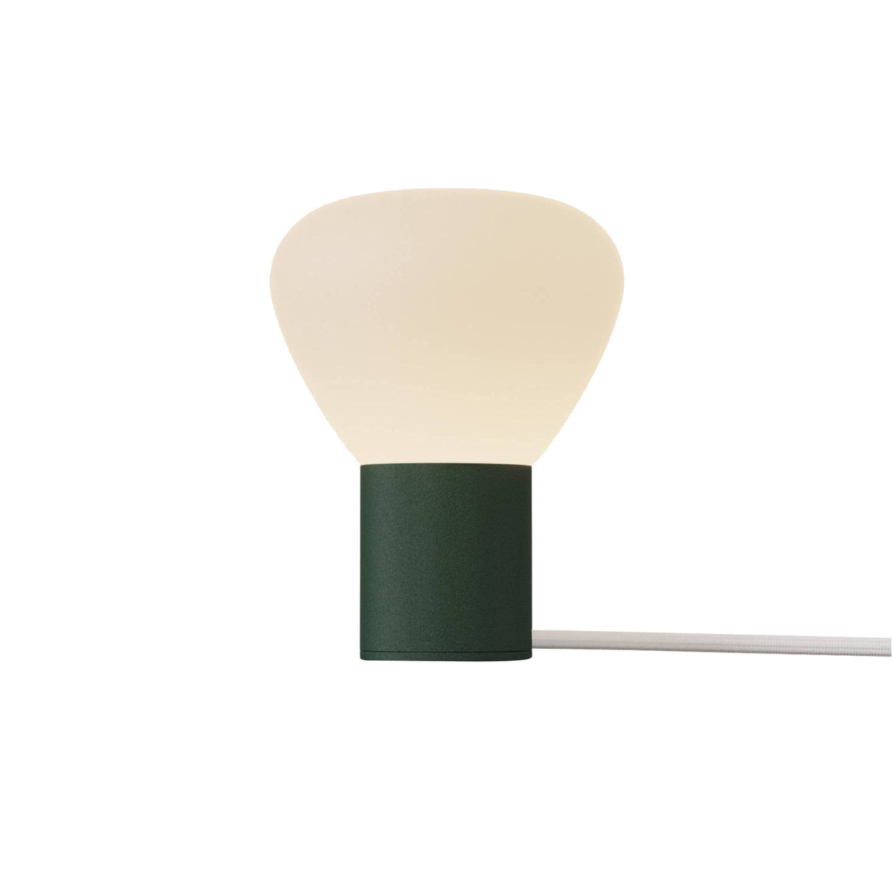 Parc 01 Table Lamp: Footswitch + Textured Green + White