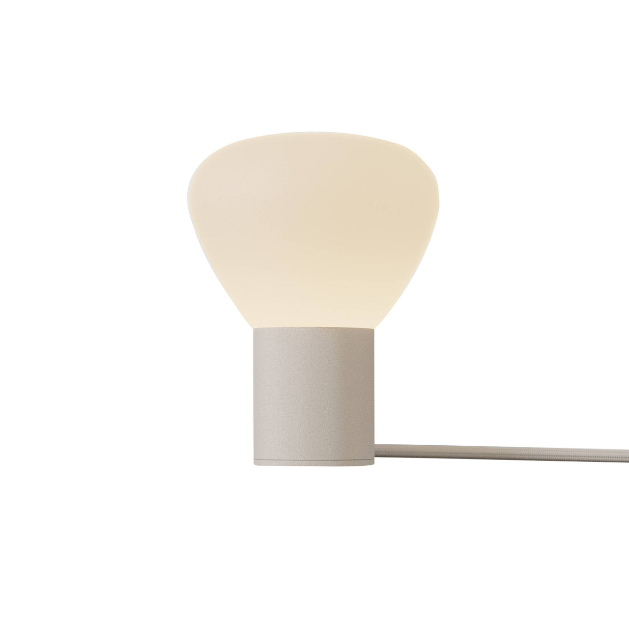 Parc 01 Table Lamp: Footswitch + Textured Beige + Beige