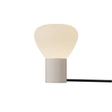 Parc 01 Table Lamp: Footswitch + Textured Beige + Black