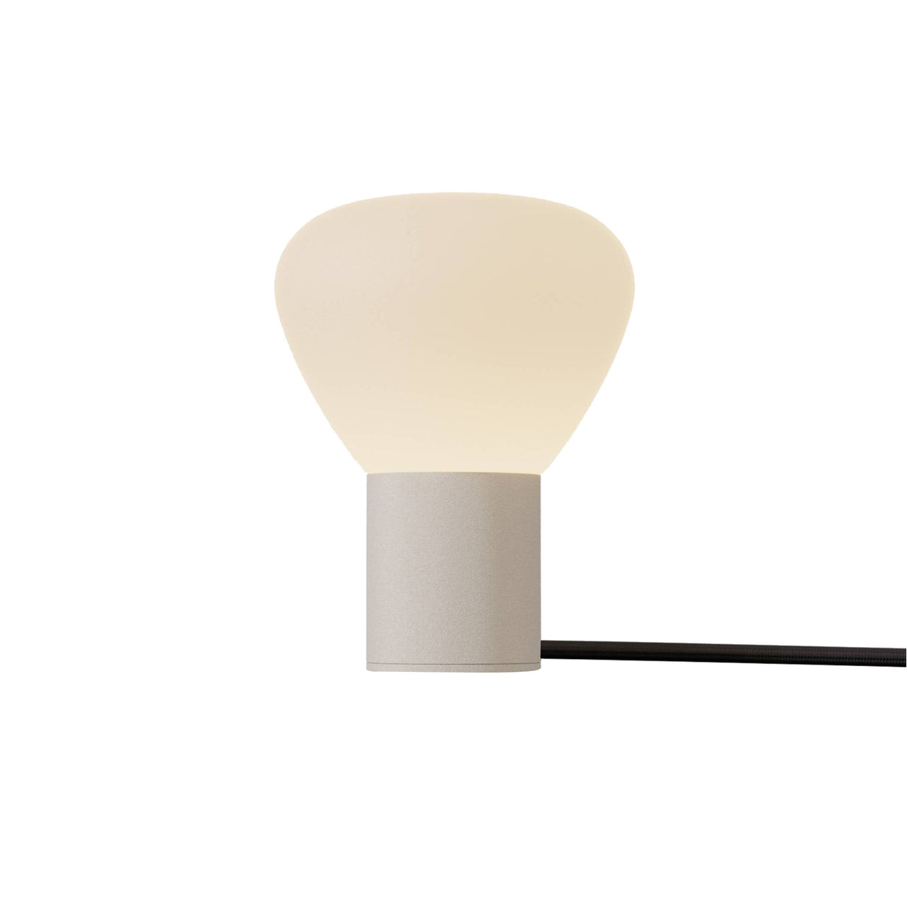 Parc 01 Table Lamp: Handswitch + Textured Beige + Black