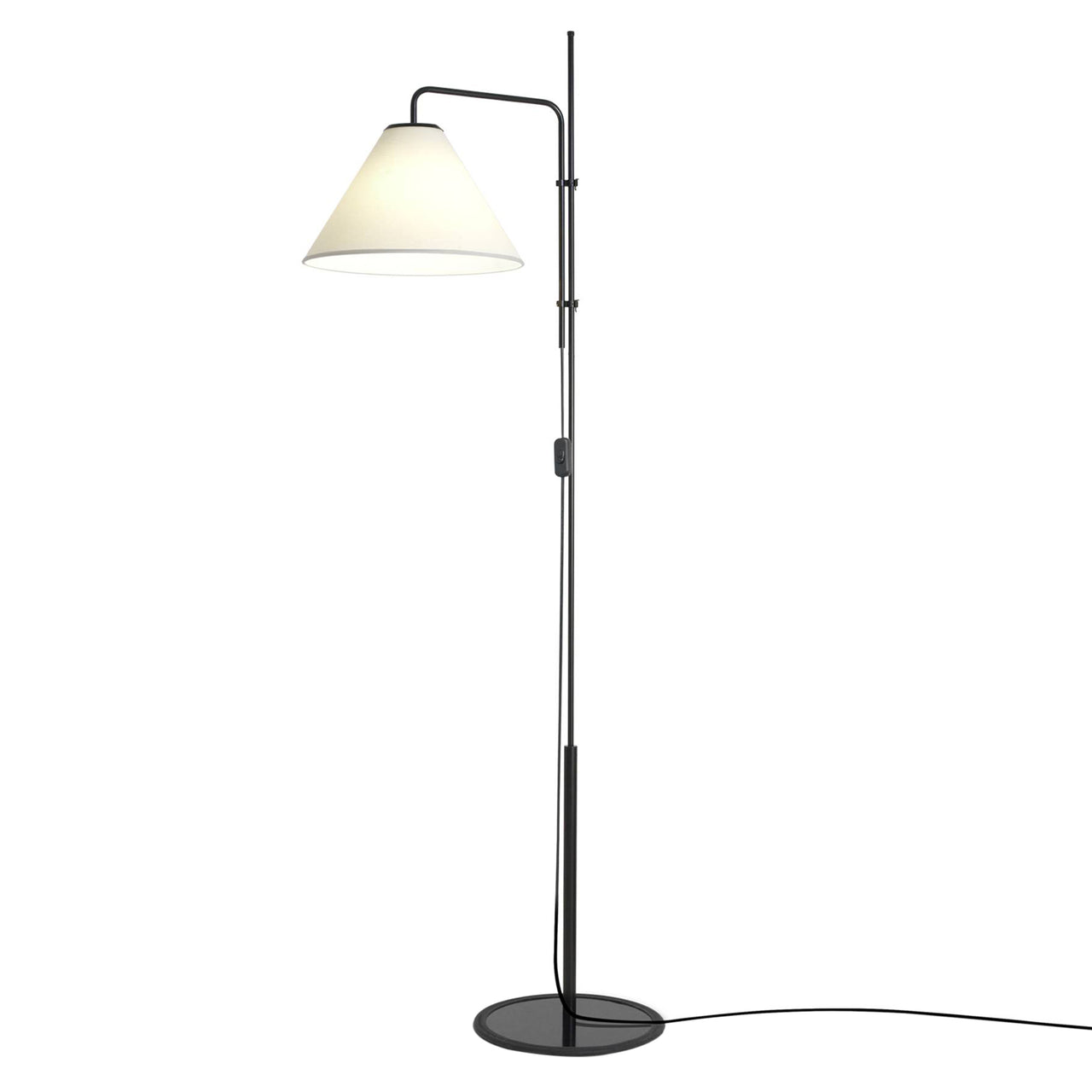 Funiculí Fabric Floor Lamp: White