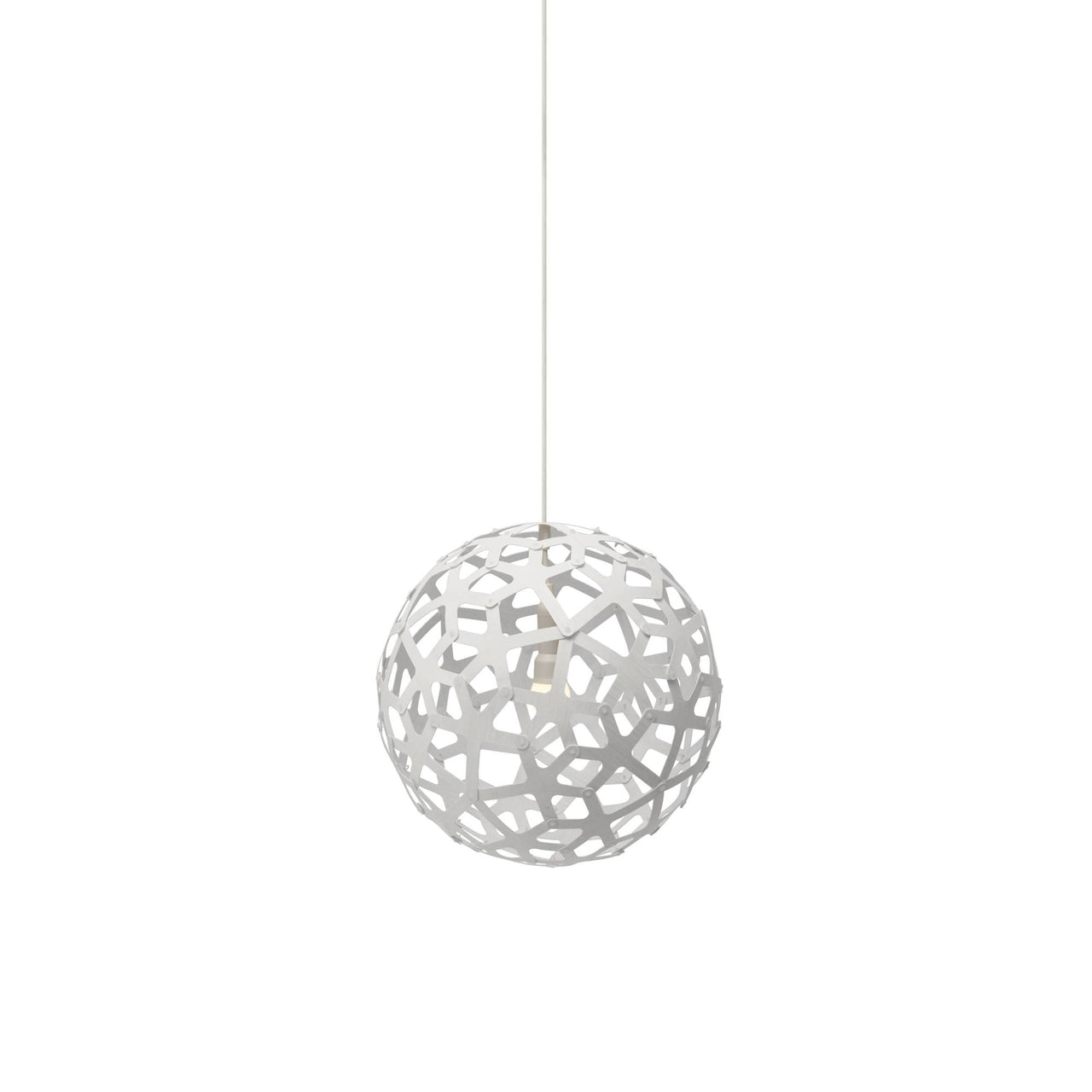 Coral Pendant Light: Extra Small + White + White
