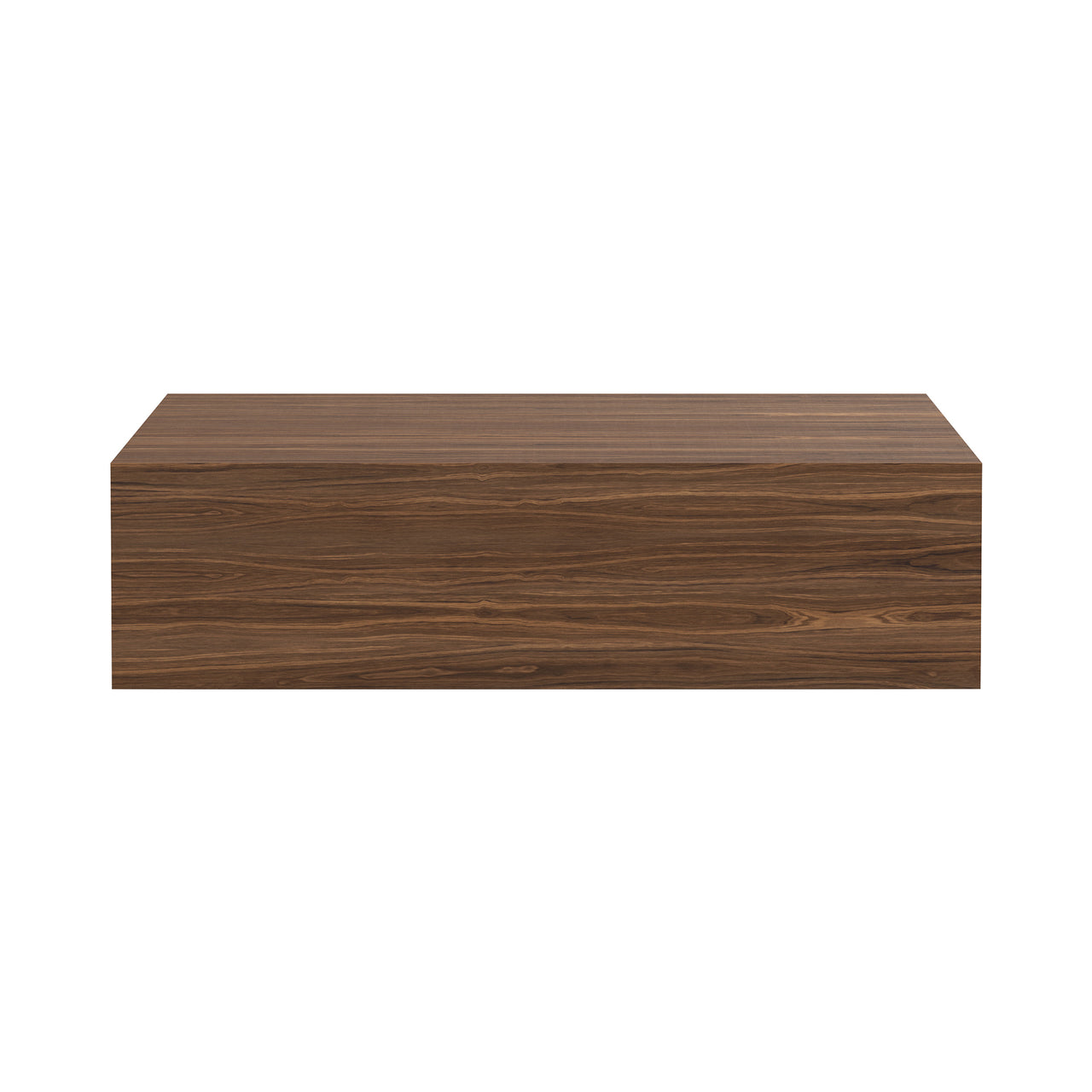 Mass Coffee Table High: Without Drawer + Walnut