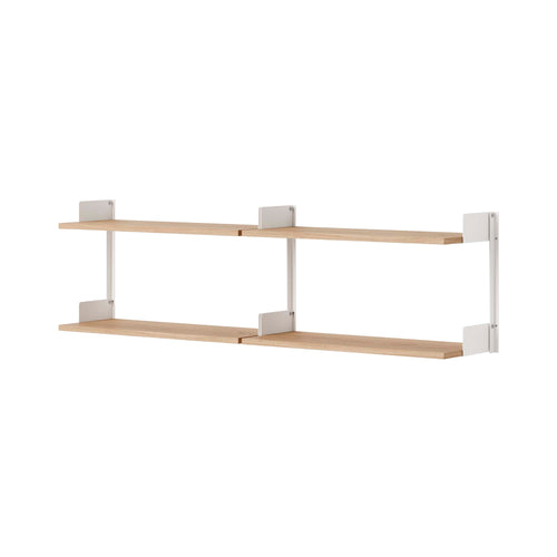 New Works Chamber Shelf: Oak + White