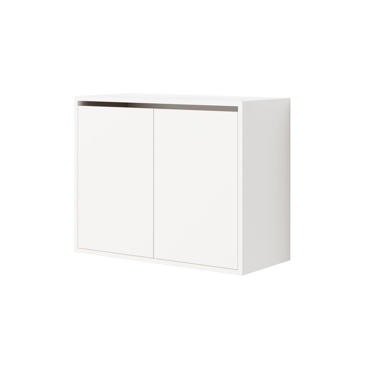 New Works Wall Cabinet with Doors: Tall + White