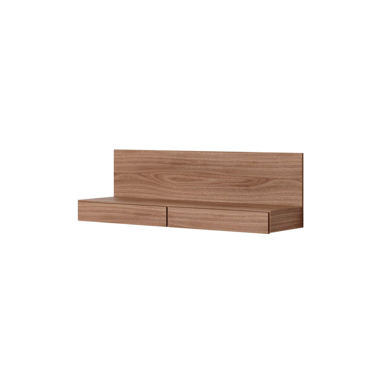 Tana Wall Mounted Media Module: Walnut