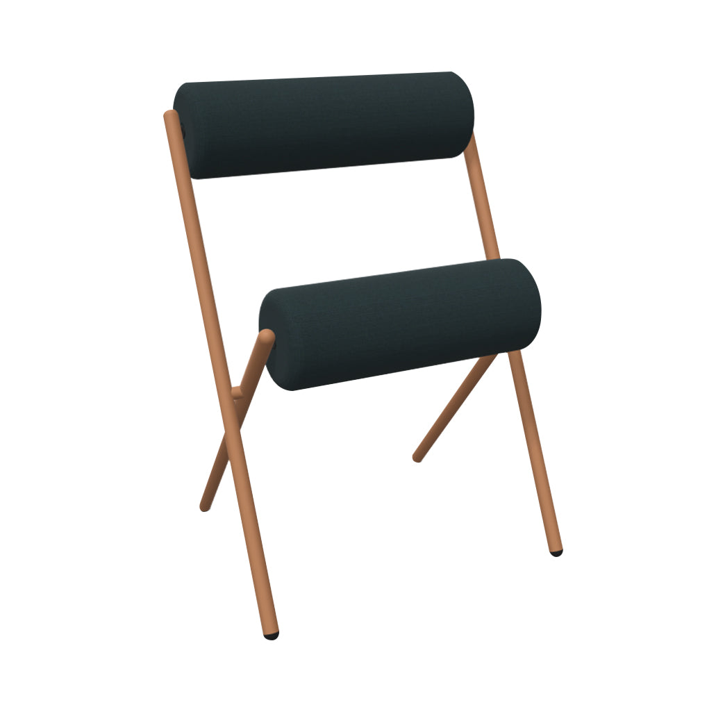 Roll Stacking Chair: Nude Matt Lacquered