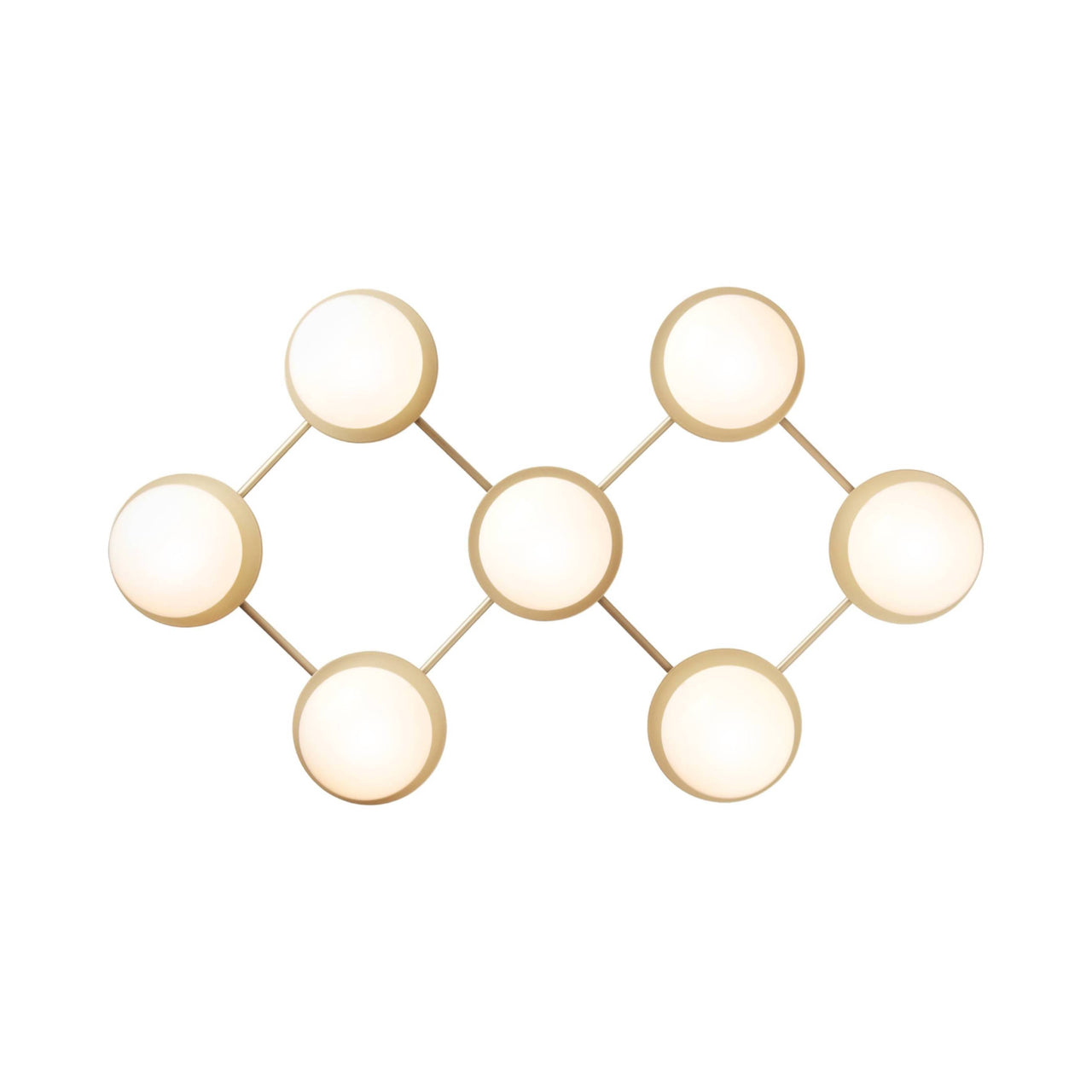 Liila 7 Wall/Ceiling Lamp: Opal White