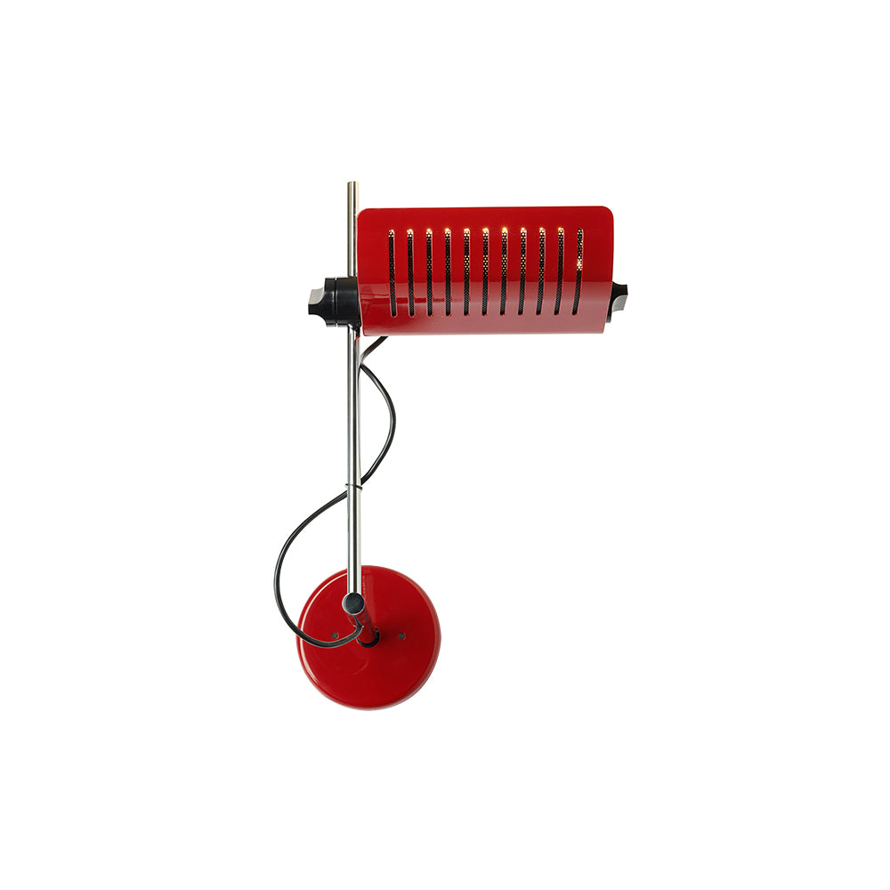 Colombo Wall Lamp: Red + Chromium Plated
