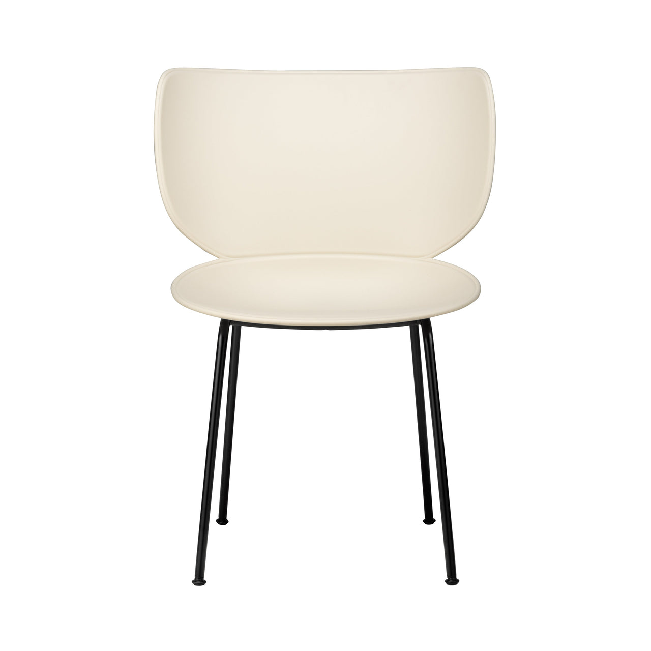 Hana Chair: Set + Black + Oyster White