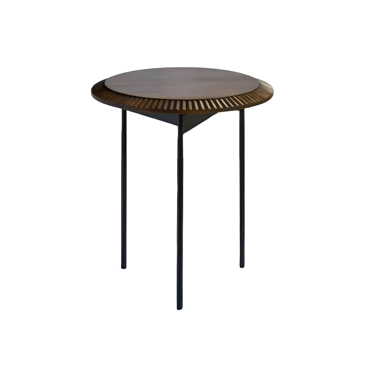 Piano Table: Small + Oiled Walnut + Black