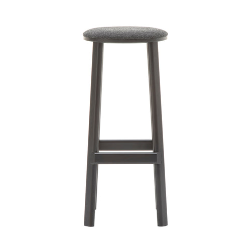 Archive Bar + Counter Stool with Seat Pad: Bar + Black + Greg Black