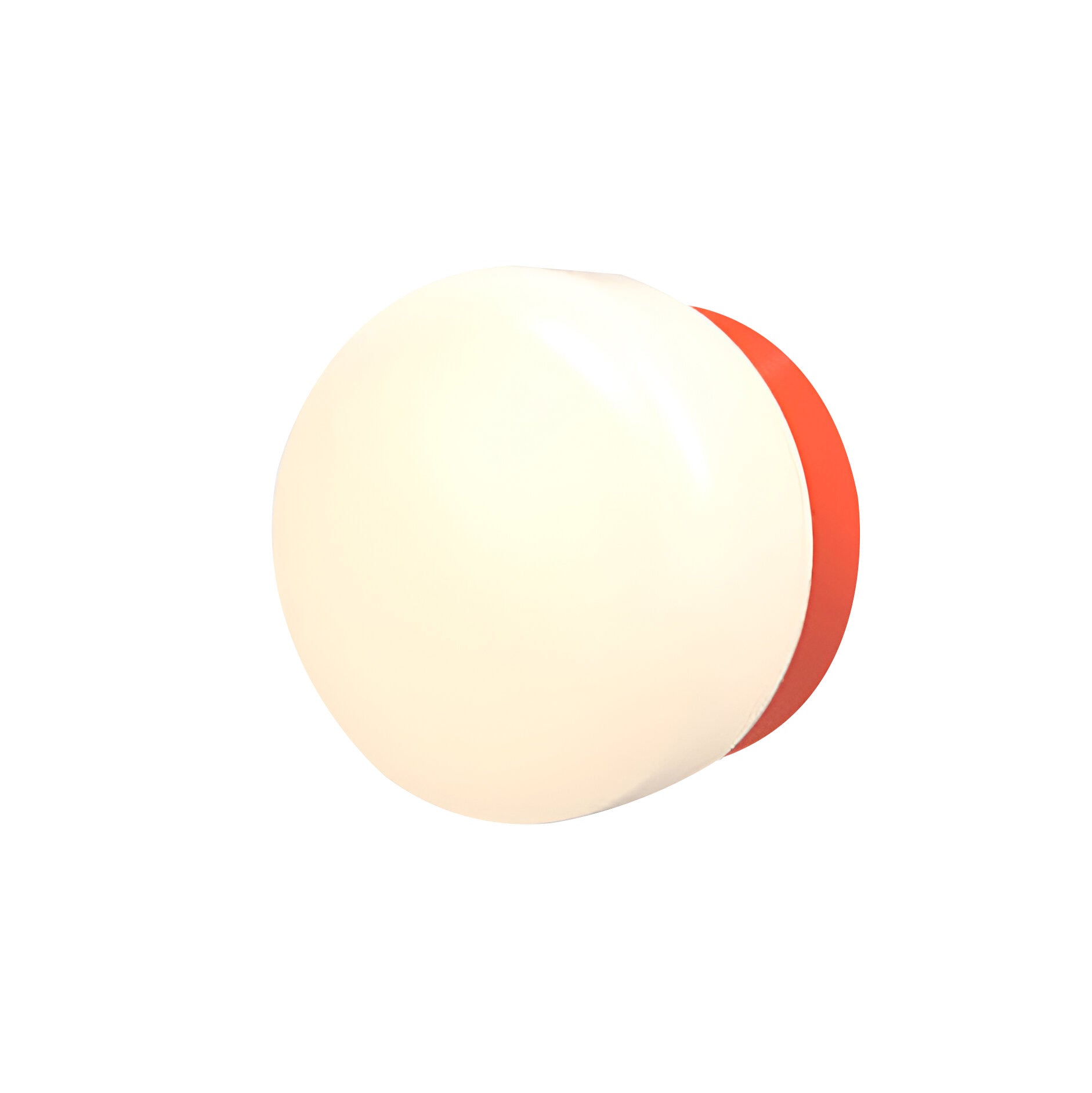 Pastille IP65 Wall Lamp: Collar + Droplet + Vermillion