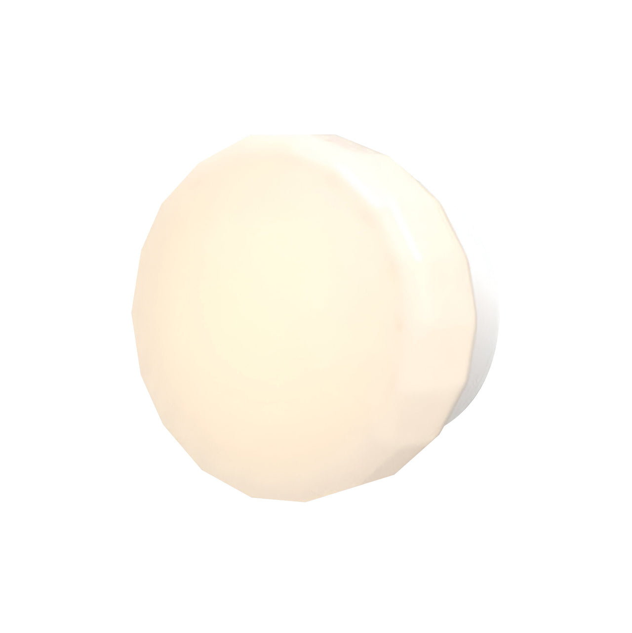 Pastille Wall Lamp: Collar + Faceted + Matte White