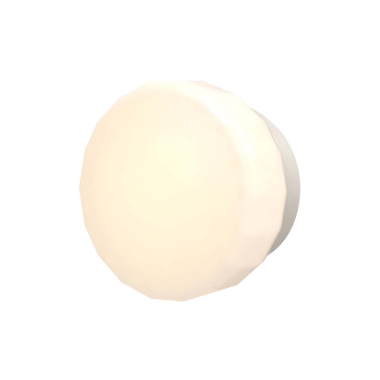 Pastille Wall Lamp: Collar + Faceted + Silk Grey