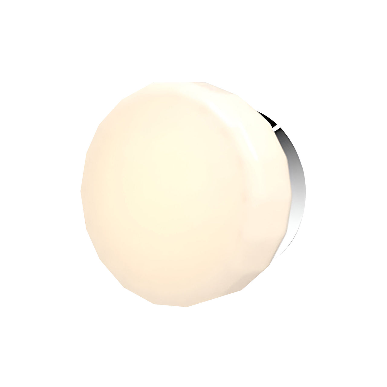 Pastille Wall Lamp: Collar + Faceted + Polished Chrome