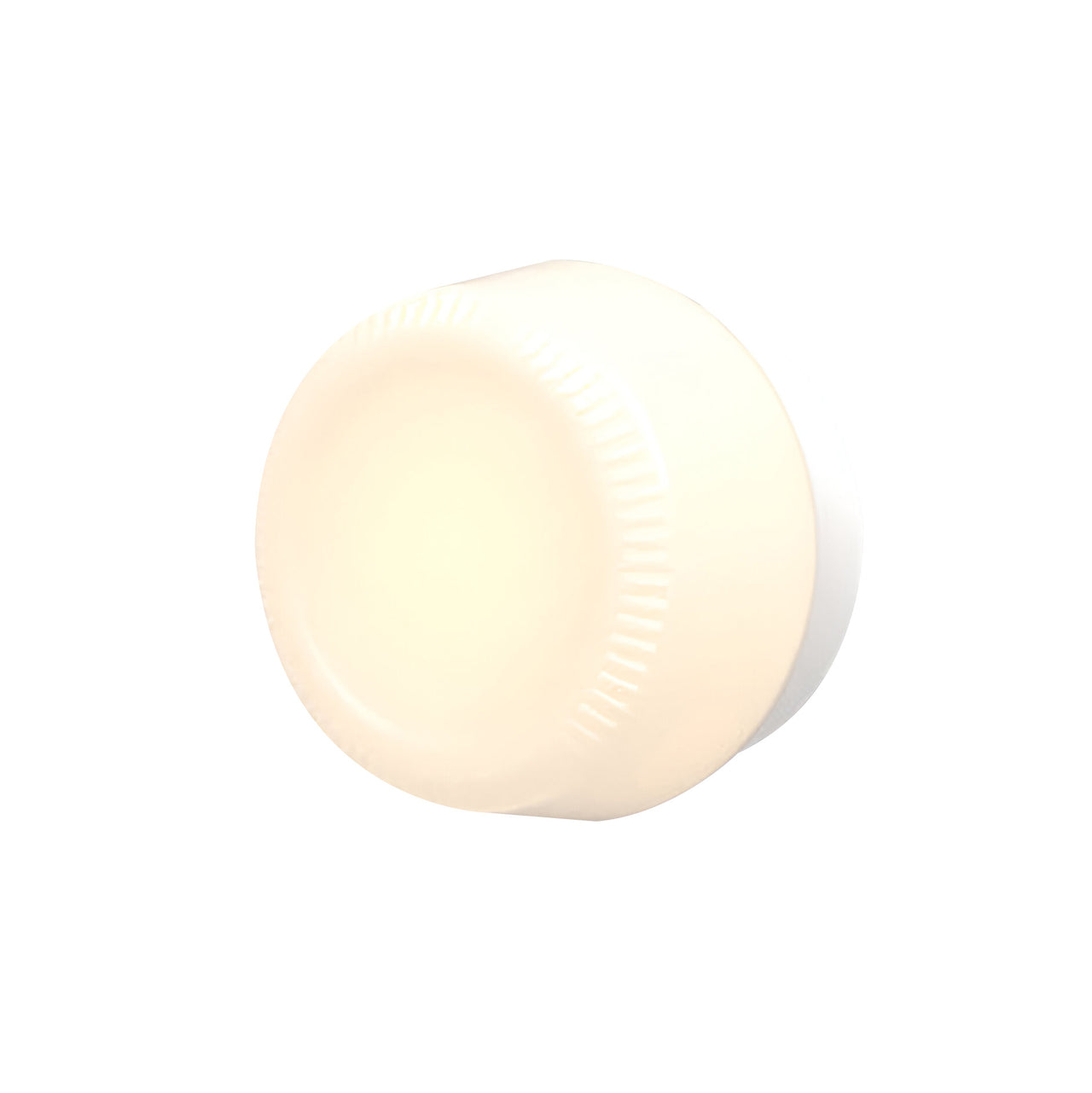 Pastille Wall Lamp: Collar + Ribbed + Matte White