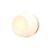 Pastille Wall Lamp: Collar + Ribbed + Silk Grey