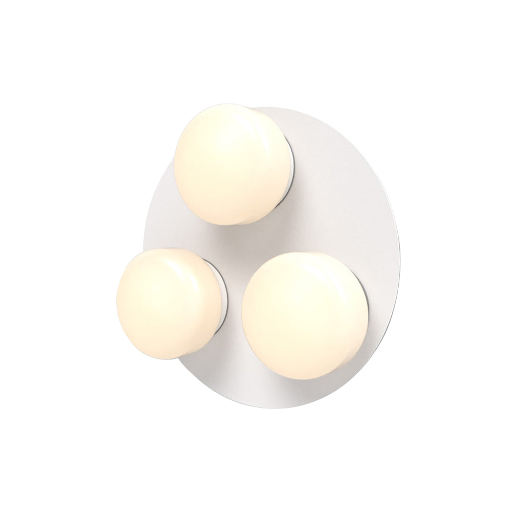Pastille 3 Wall Lamp: 3 Cluster + Droplet + Matte White