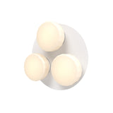 Pastille 3 Wall Lamp: 3 Cluster + Faceted + Matte White