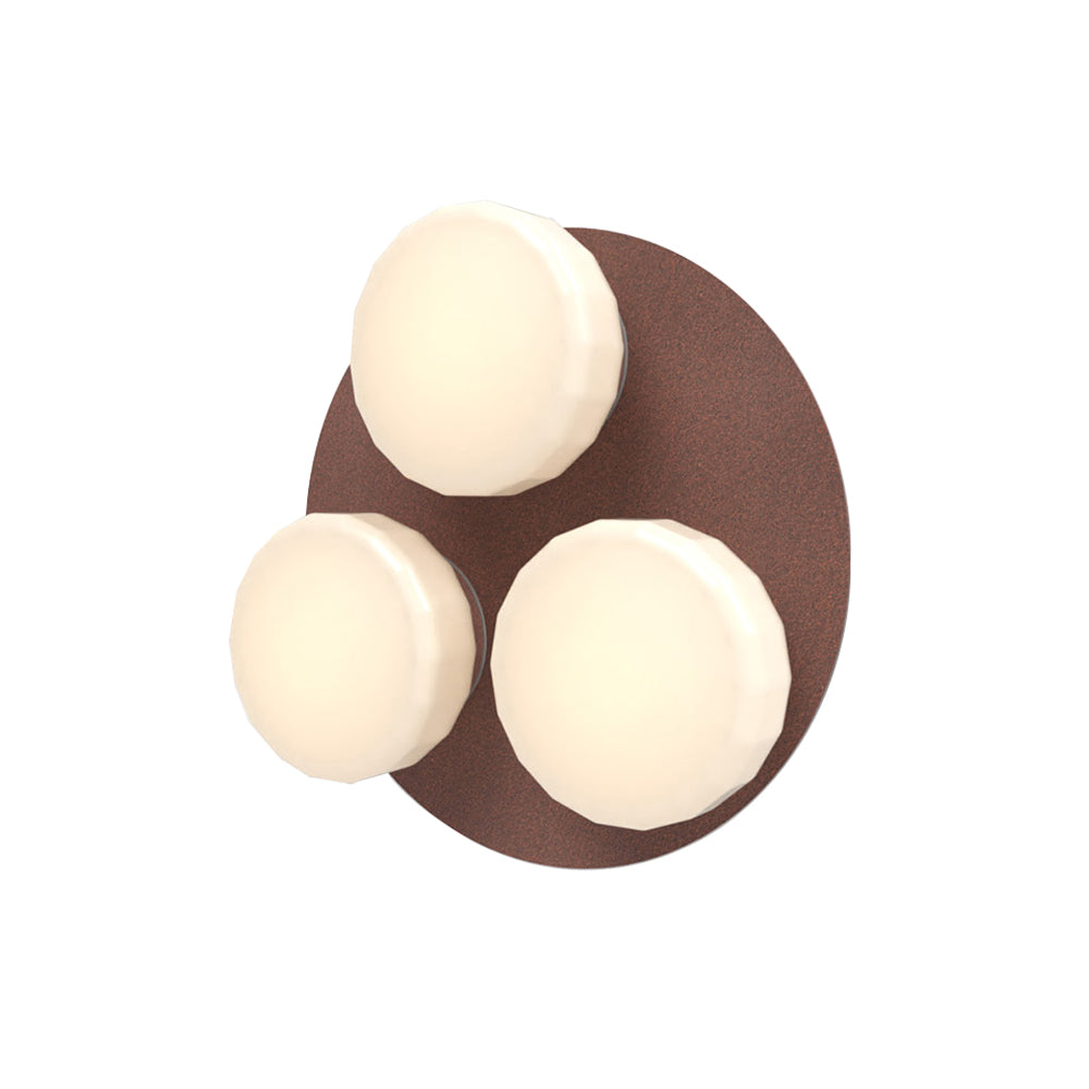 Pastille 3 Wall Lamp: 3 Cluster + Faceted + Breccia