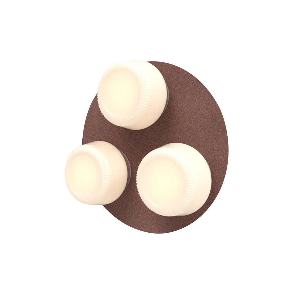 Pastille 3 Wall Lamp: 3 Cluster + Ribbed + Breccia