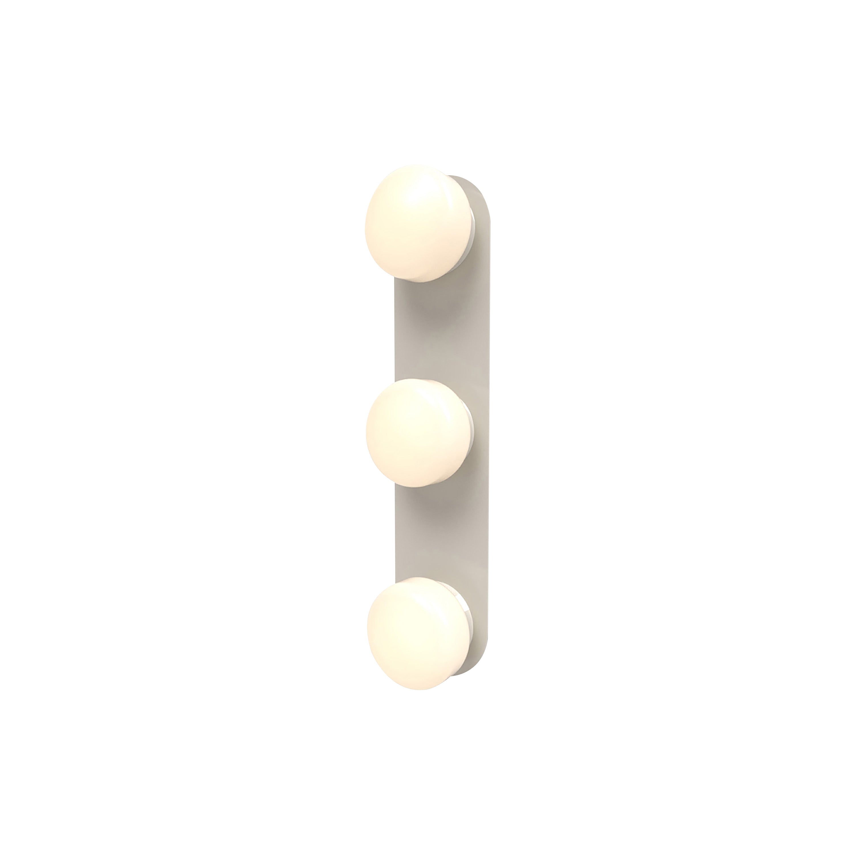 Pastille 3 IP65 Wall Lamp: 3 Vanity + Droplet + Silk Grey