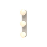 Pastille 3 Wall Lamp: 3 Vanity + Droplet + Silk Grey