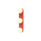 Pastille 3 IP65 Wall Lamp: 3 Vanity + Droplet + Vermillion
