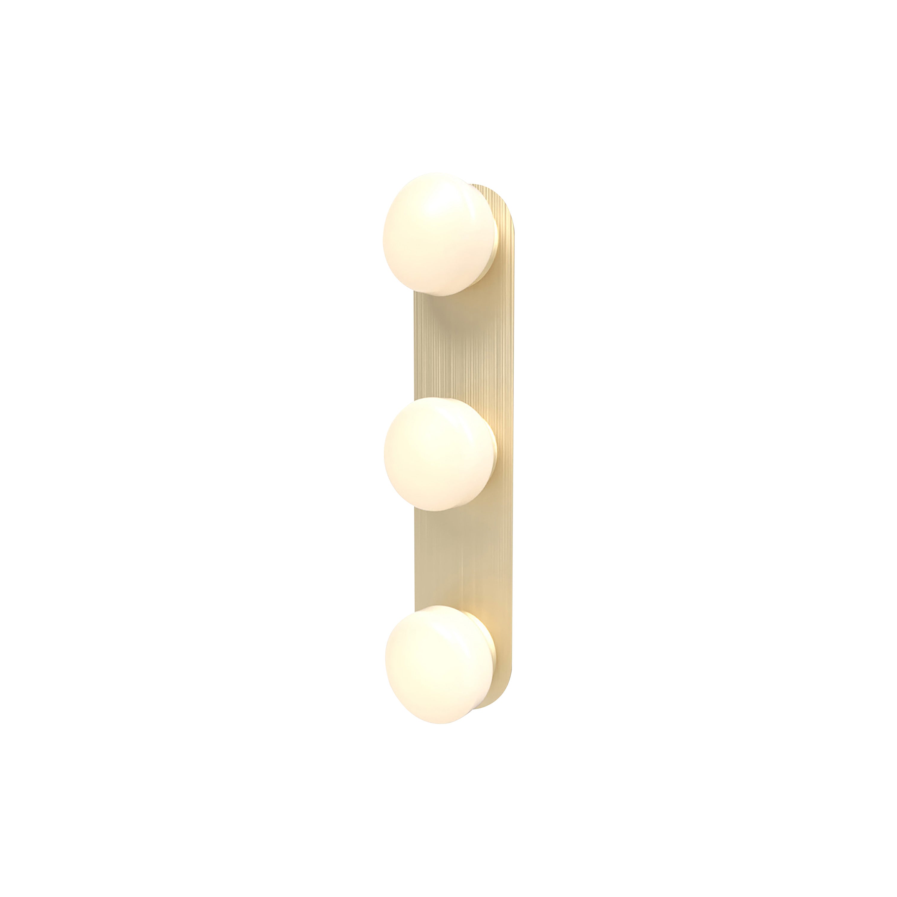 Pastille 3 IP65 Wall Lamp: 3 Vanity + Droplet + Satin Brass