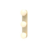 Pastille 3 Wall Lamp: 3 Vanity + Droplet + Satin Brass