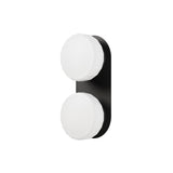 Pastille 2 Wall Lamp: 2 Heads Faceted + Matte Black