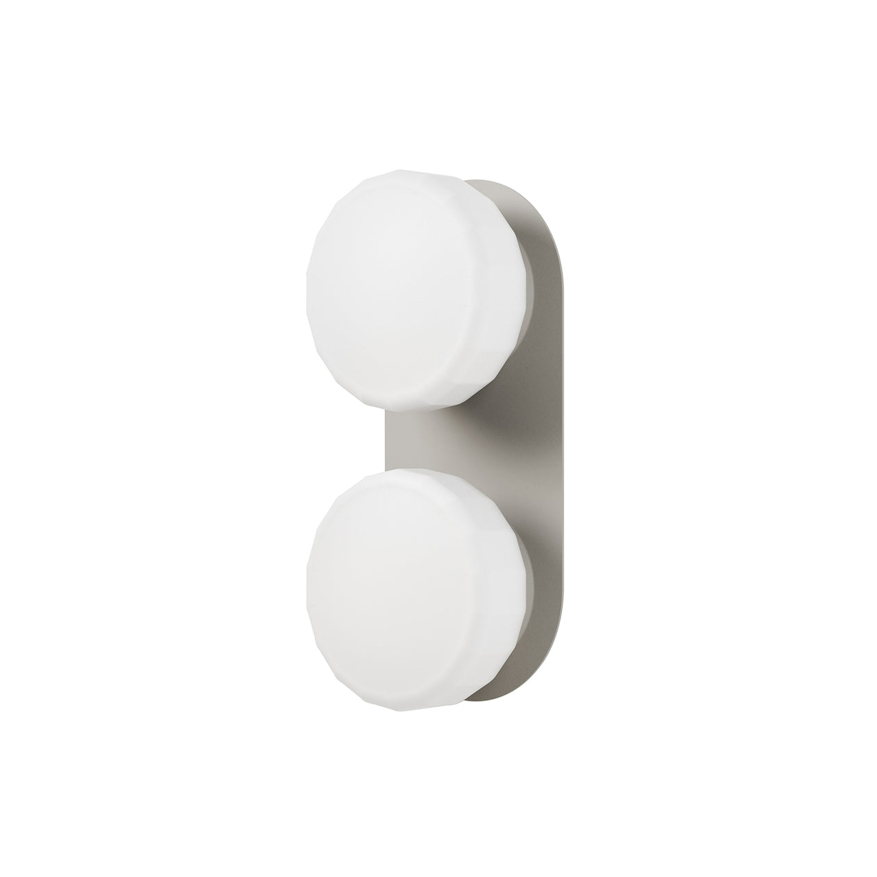 Pastille 2 IP65 Wall Lamp: Faceted + Silk Grey