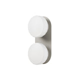 Pastille 2 IP65 Wall Lamp: Faceted + Silk Grey