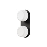 Pastille 2 IP65 Wall Lamp: Ribbed + Matte Black