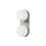 Pastille 2 IP65 Wall Lamp: Ribbed + Silk Grey