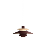 PH 5 Pendant: Monochrome Burgundy + Black